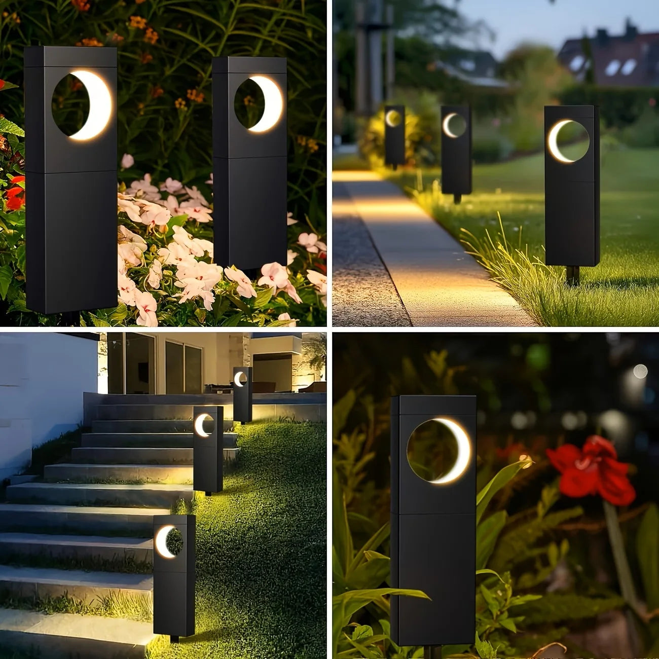 Solar Pathway Lights Outdoor Waterproof Auto On Off Garden Lighting