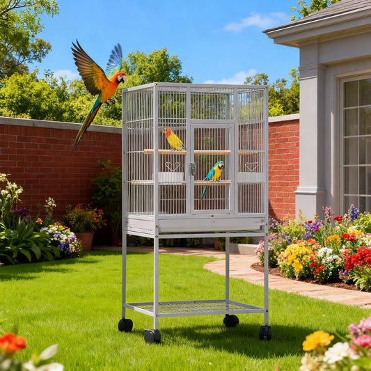 Ram Five-Level Metal Small Animal Cage With Wheels And Removable Tray