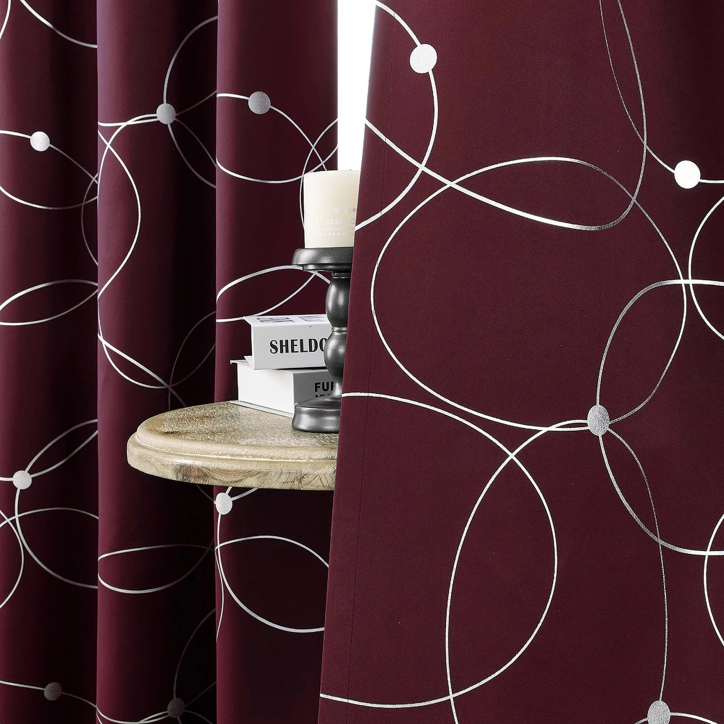 Blackout Curtain Set 4 Piece Grommet Thermal Insulated Room Darkening