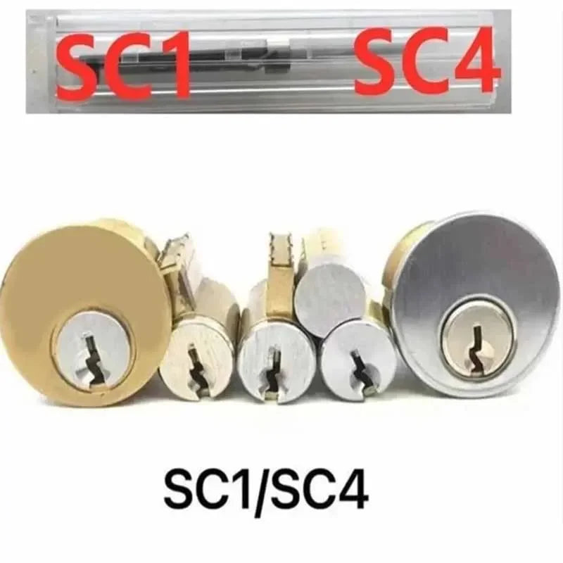 2 In 1 Lock Pick And Key Decoder Master Key Set Tools