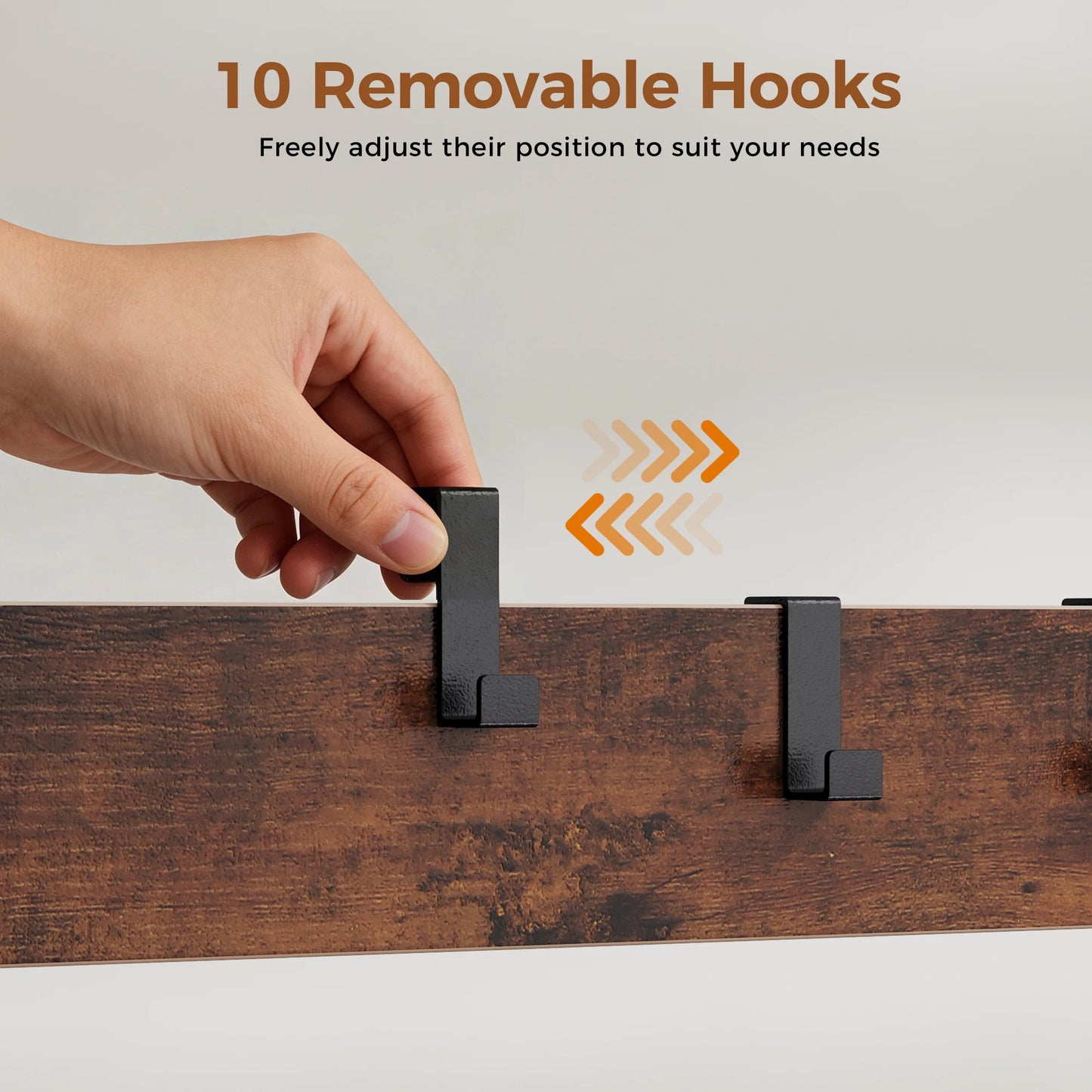 JHK 4-In-1 Coat Rack With Shoe Bench And Entryway Storage