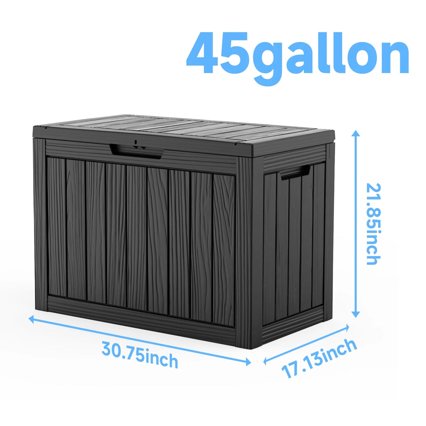 Waterproof Outdoor Storage Box Lockable Deck Box For Patio Furniture