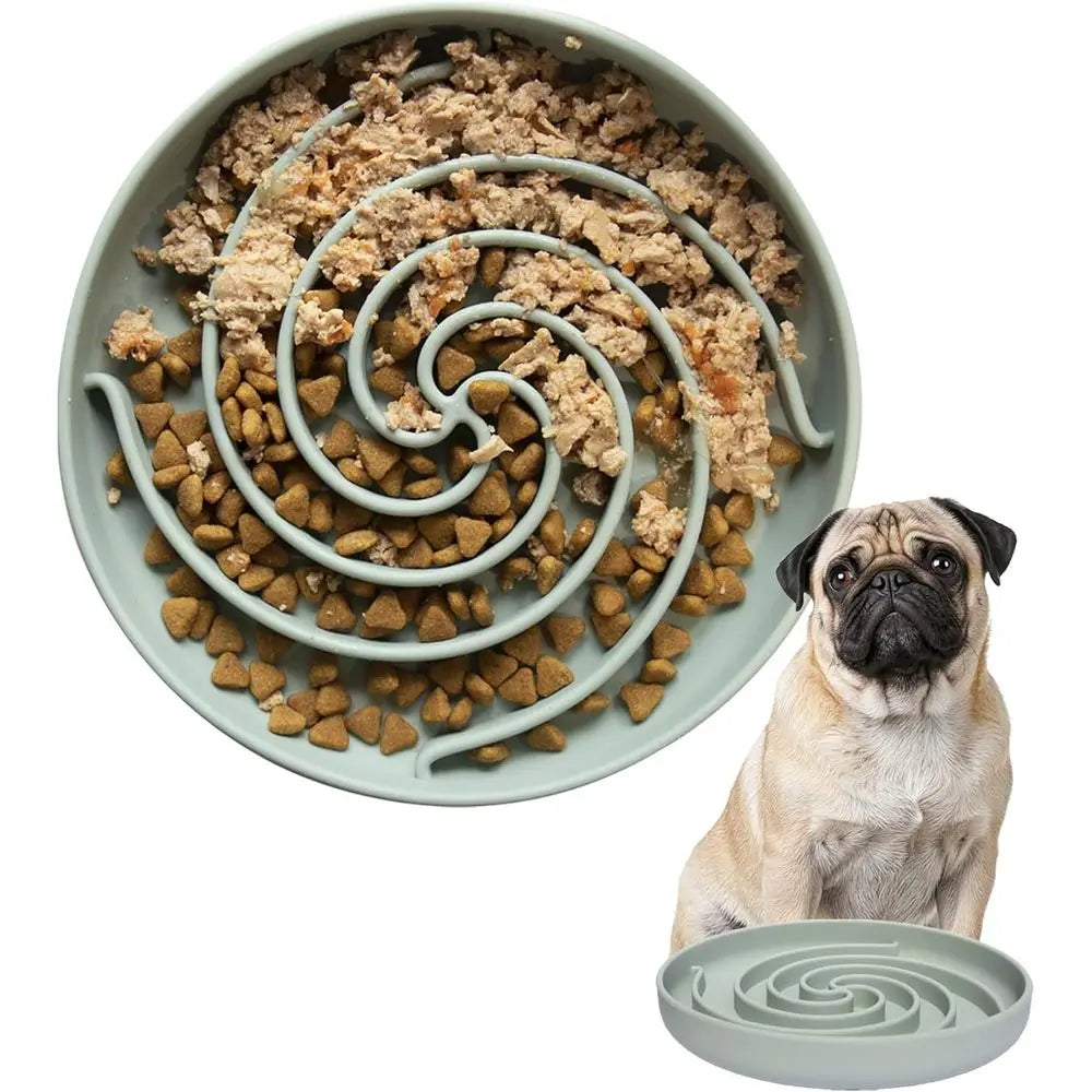Slow Feeder Dog Bowls Silicone Puzzle Bowl Non-Slip Dishwasher Safe