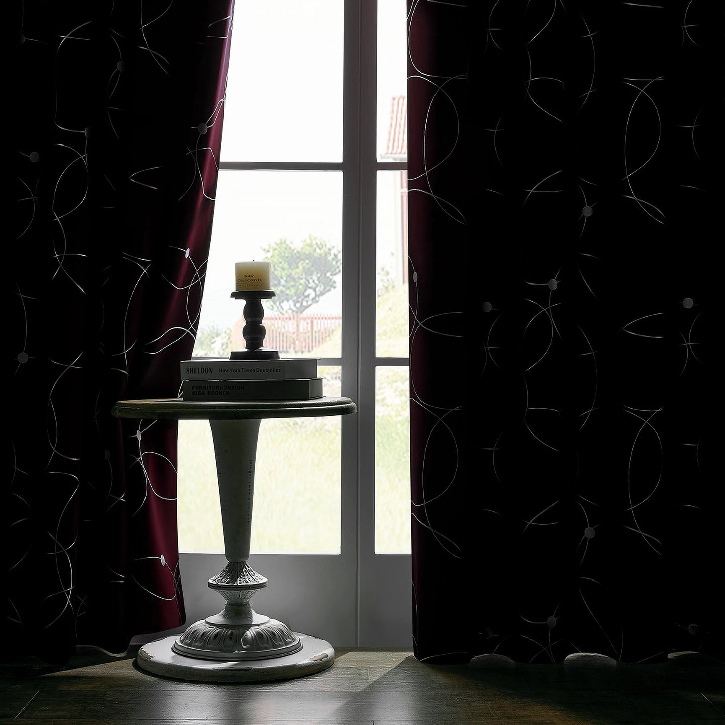 Blackout Curtain Set 4 Piece Grommet Thermal Insulated Room Darkening