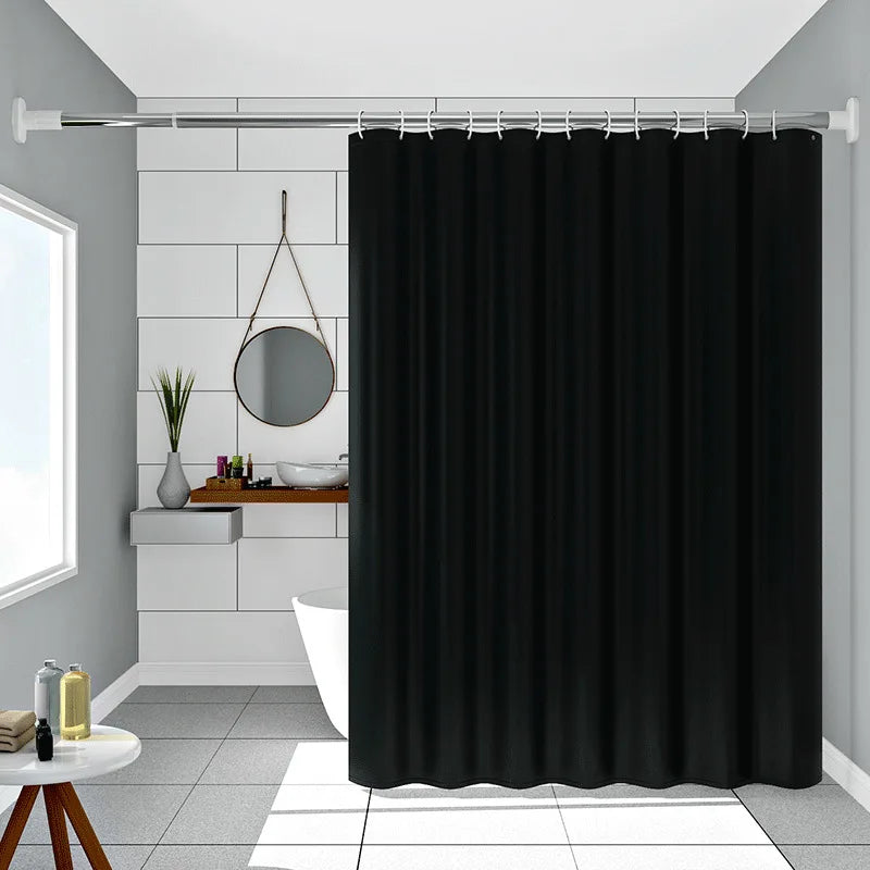 PEVA Shower Curtain Solid Design Waterproof Bath Curtain