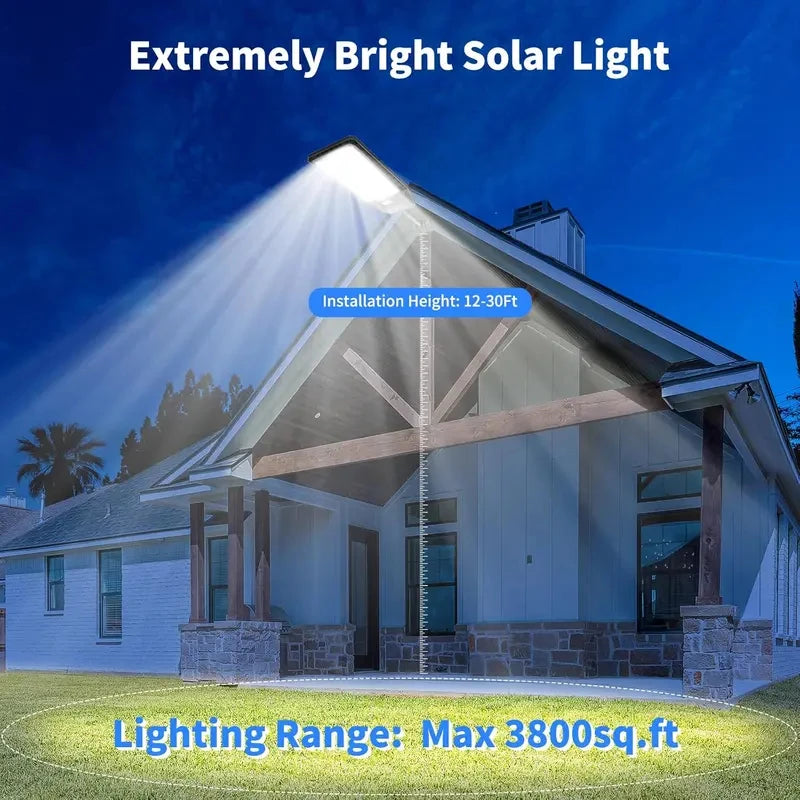 Solar Outdoor Security Light With Motion Sensor IP66 LED
