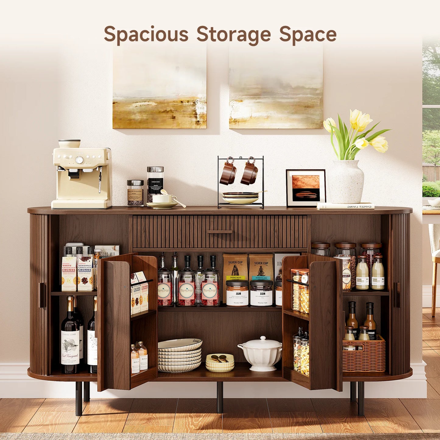ONBRILL Sideboard Buffet Cabinet With Storage For Kitchen