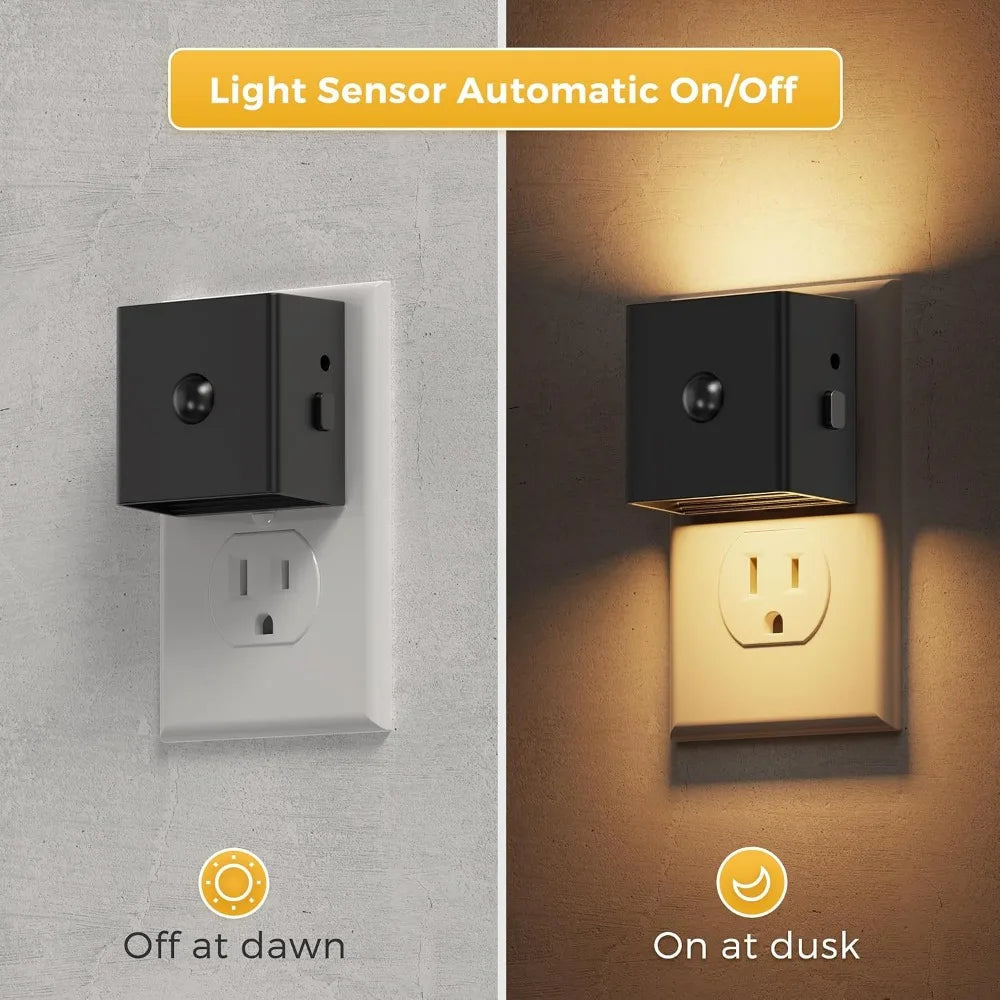 Motion Sensor Night Light 2 Pack With Dusk To Dawn