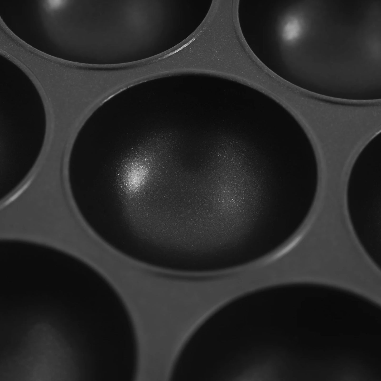 Bymaocar 7 Hole Cake Pan With Handle Nonstick Takoyaki Maker