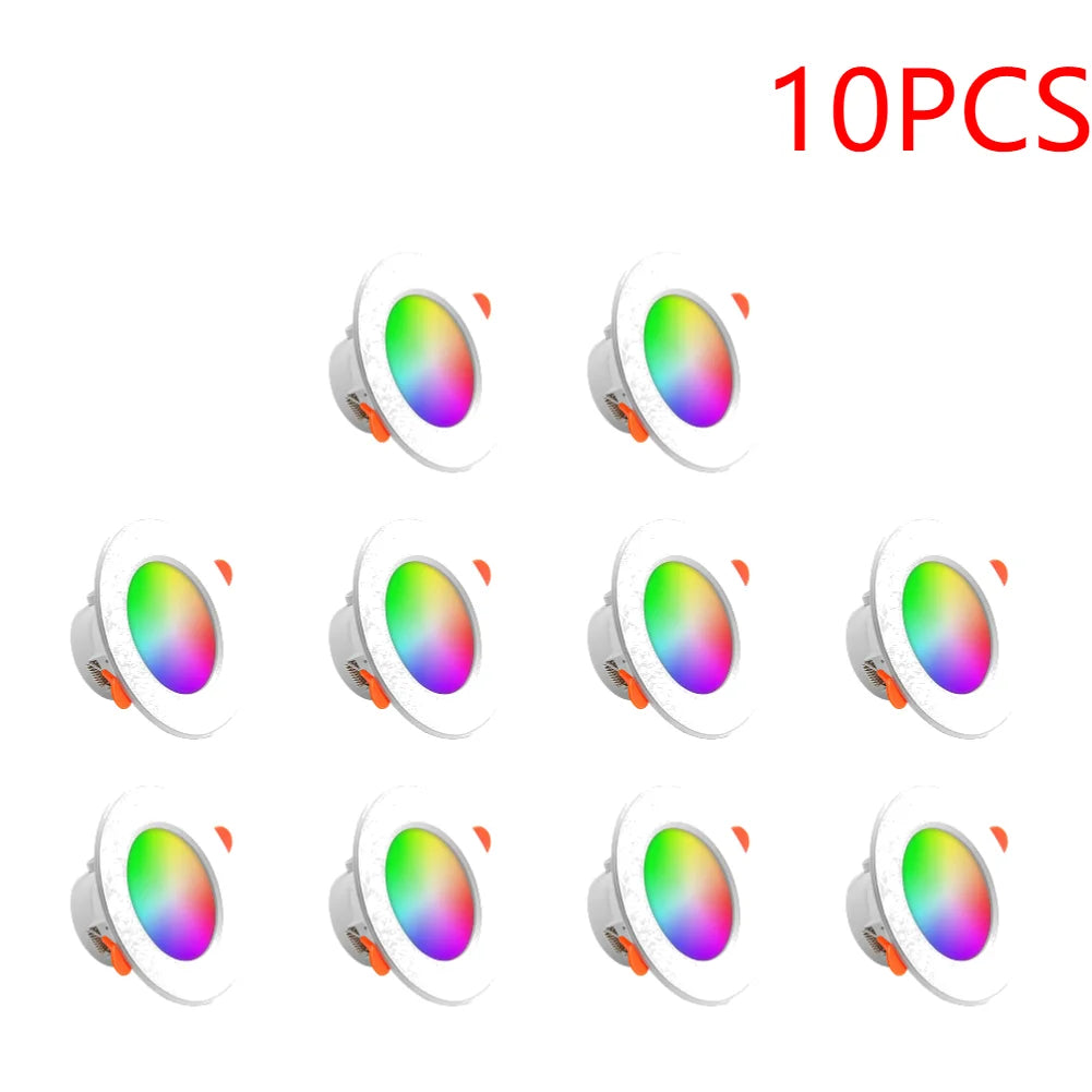 APWIKOGER 10W Smart LED Downlight RGB CCT Bluetooth Lamp