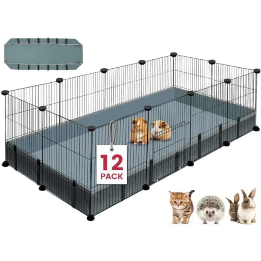 Small Animal Playpen With Waterproof Mat For Guinea Pigs