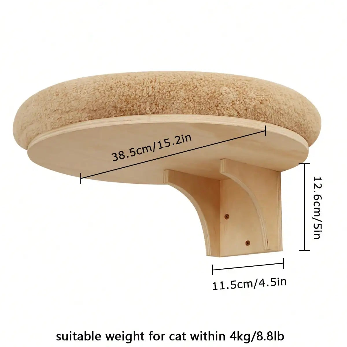 Wall Mounted Cat Bridge With Sisal Rope For Indoor Cats