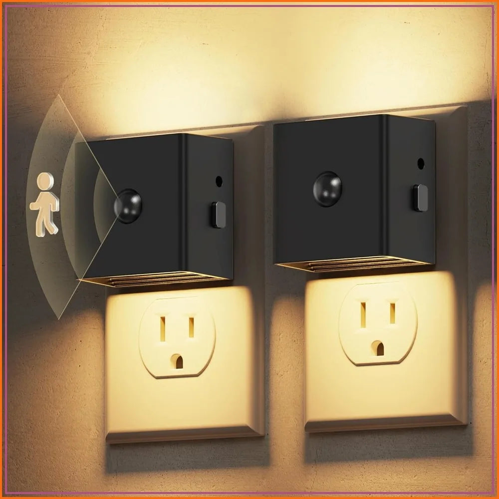 Motion Sensor Night Light 2 Pack With Dusk To Dawn