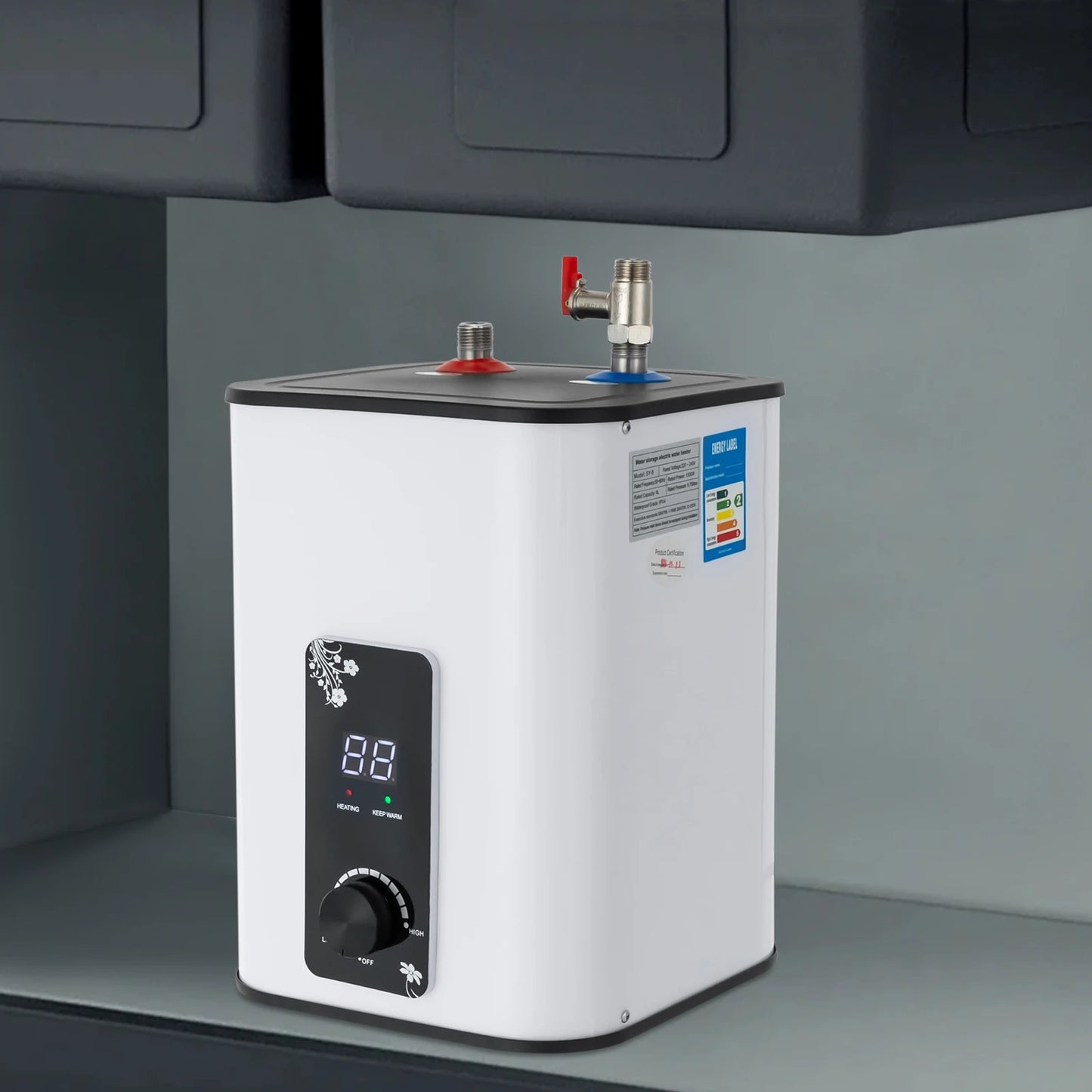 1500W Electric Water Heater Under Sink Stainless Steel SY-8