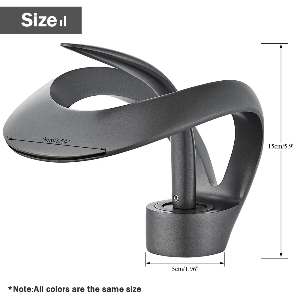 Rozin Waterfall Basin Faucet Deck Mounted Hot Cold Mixer Tap