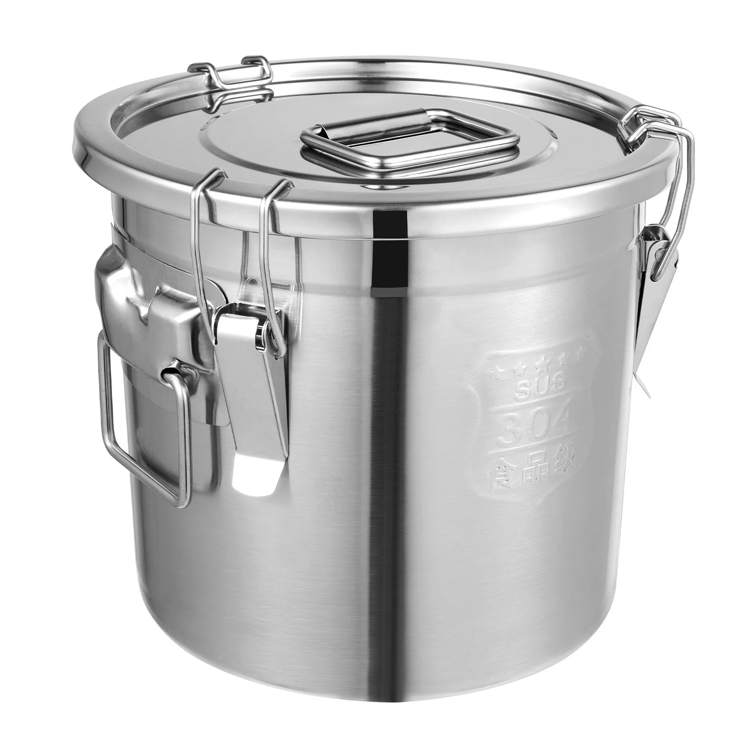Bymaocar Stainless Steel Cereal Container Airtight Storage Bucket
