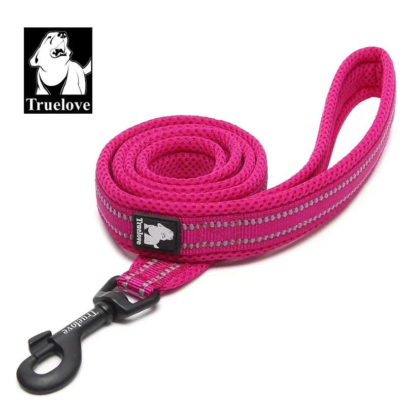 TRUELOVE Soft Dog Leash Reflective Nylon Mesh Padded