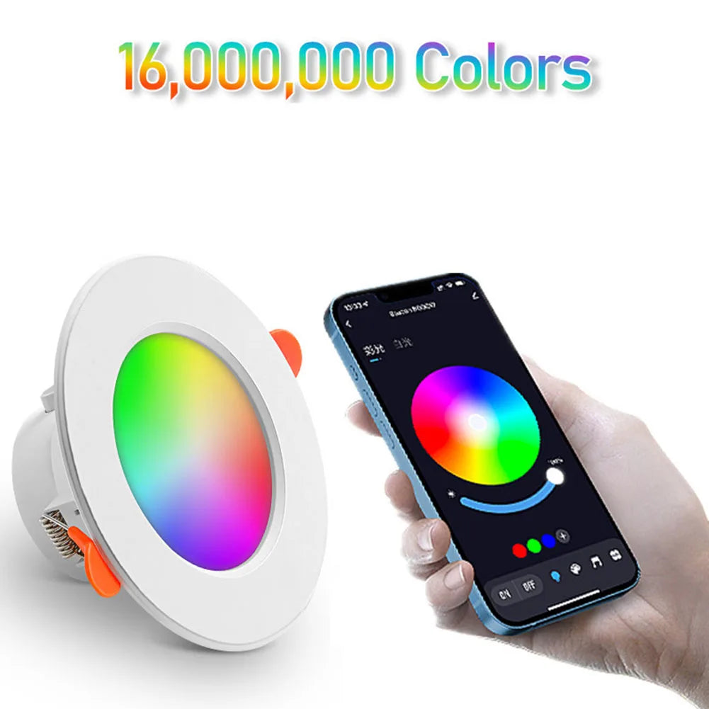 APWIKOGER 10W Smart LED Downlight RGB CCT Bluetooth Lamp