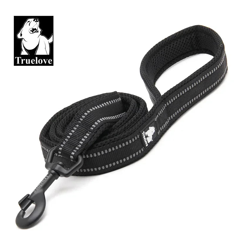 TRUELOVE Soft Dog Leash Reflective Nylon Mesh Padded