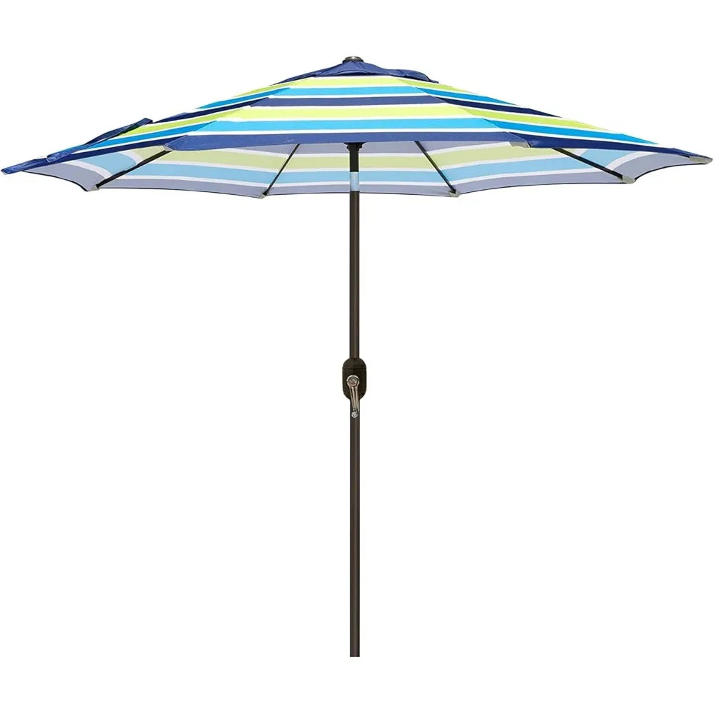 NBVCX Outdoor Patio Umbrella With 8 Ribs Tilt Crank
