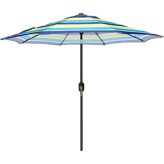 NBVCX Outdoor Patio Umbrella With 8 Ribs Tilt Crank