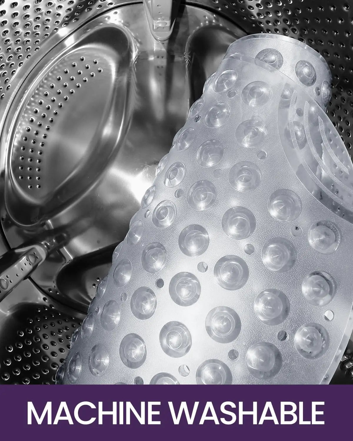 Non Slip Bathtub Mat With Suction Cups And Drain Holes