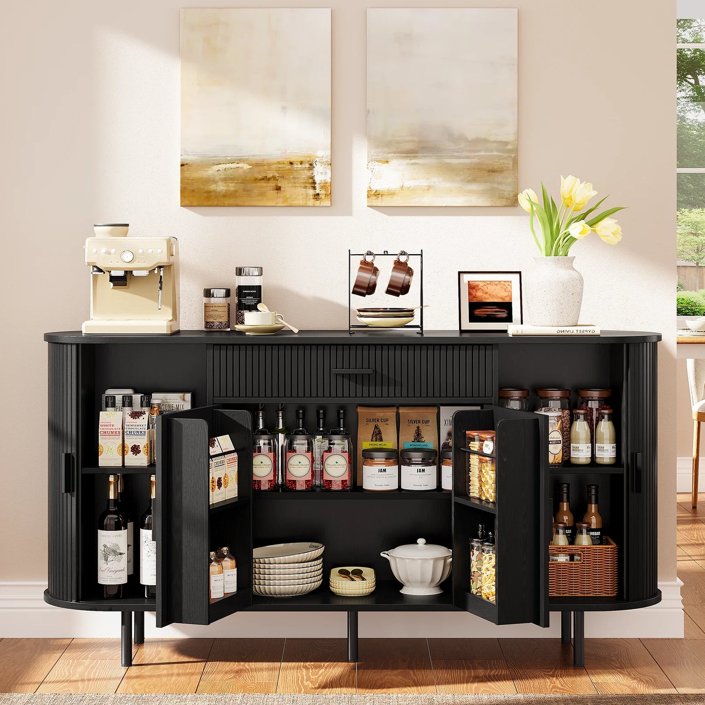 ONBRILL Sideboard Buffet Cabinet With Storage For Kitchen
