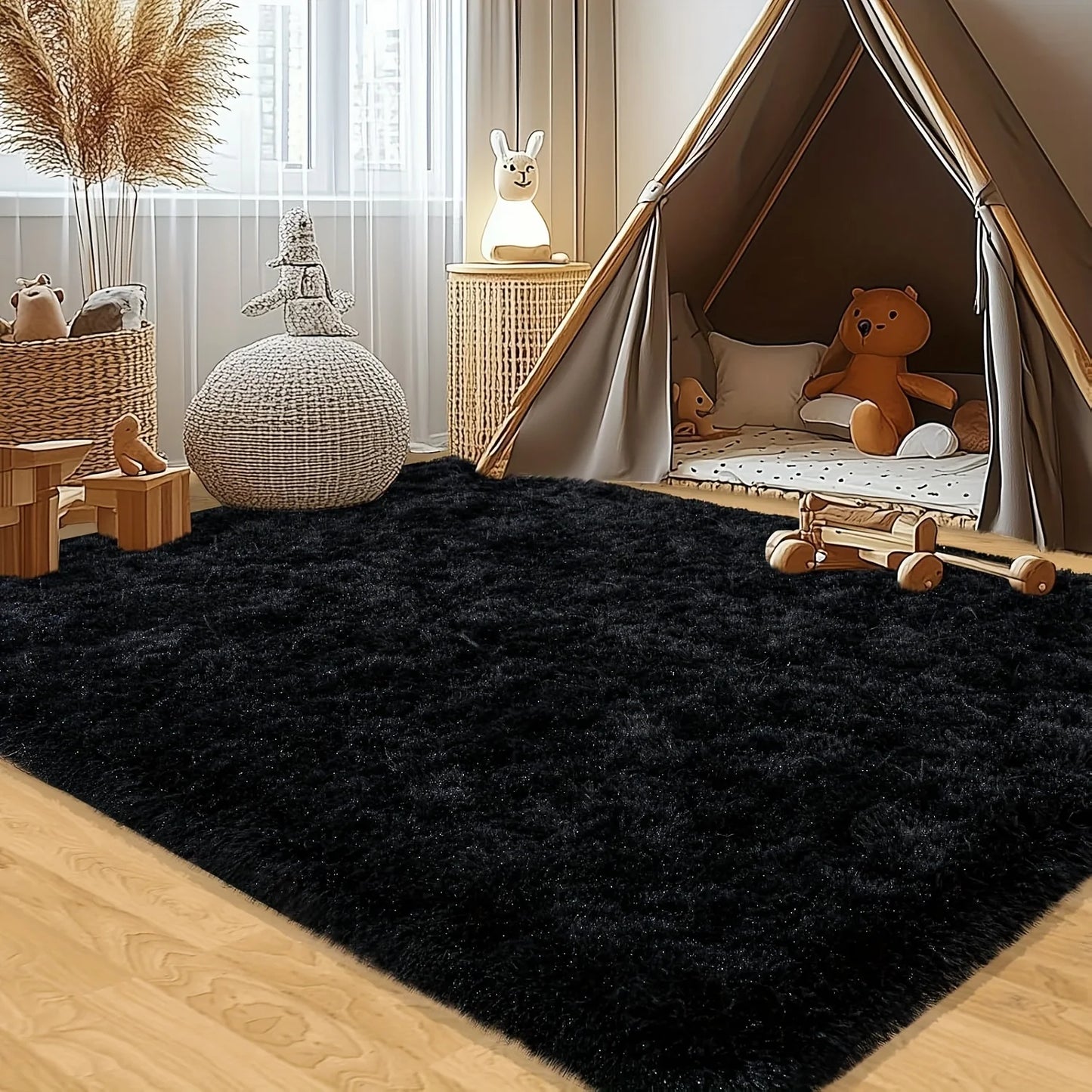 Aubusson Style Super Soft Plush Area Rug For Living Room
