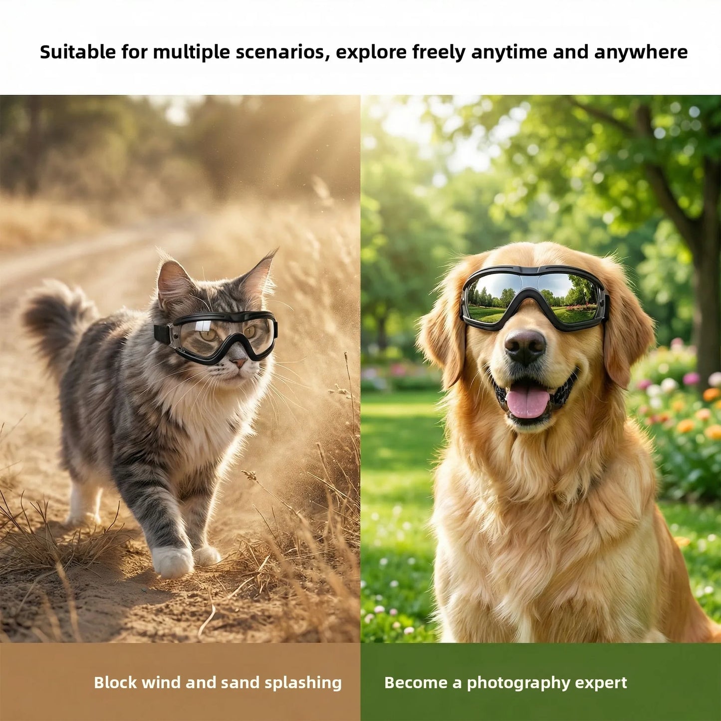 Pet Goggles For Cats And Small Dogs Travel Glasses Carrier