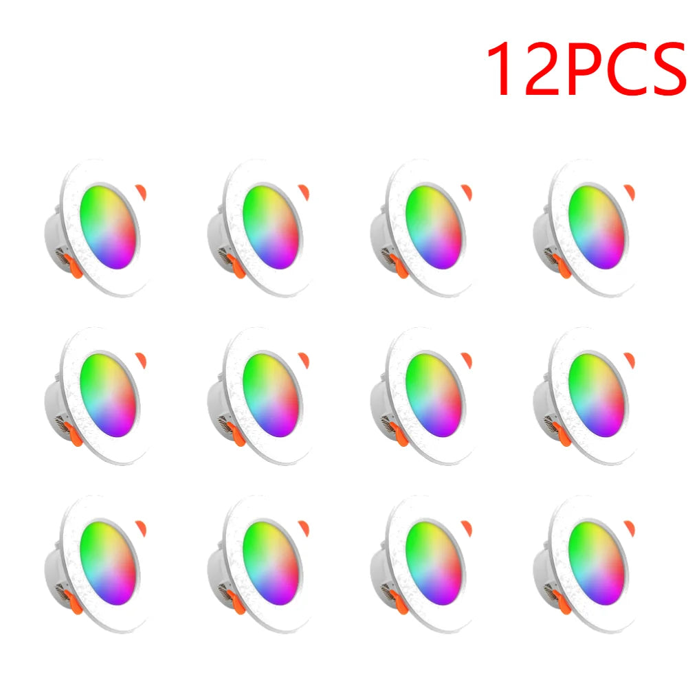 APWIKOGER 10W Smart LED Downlight RGB CCT Bluetooth Lamp