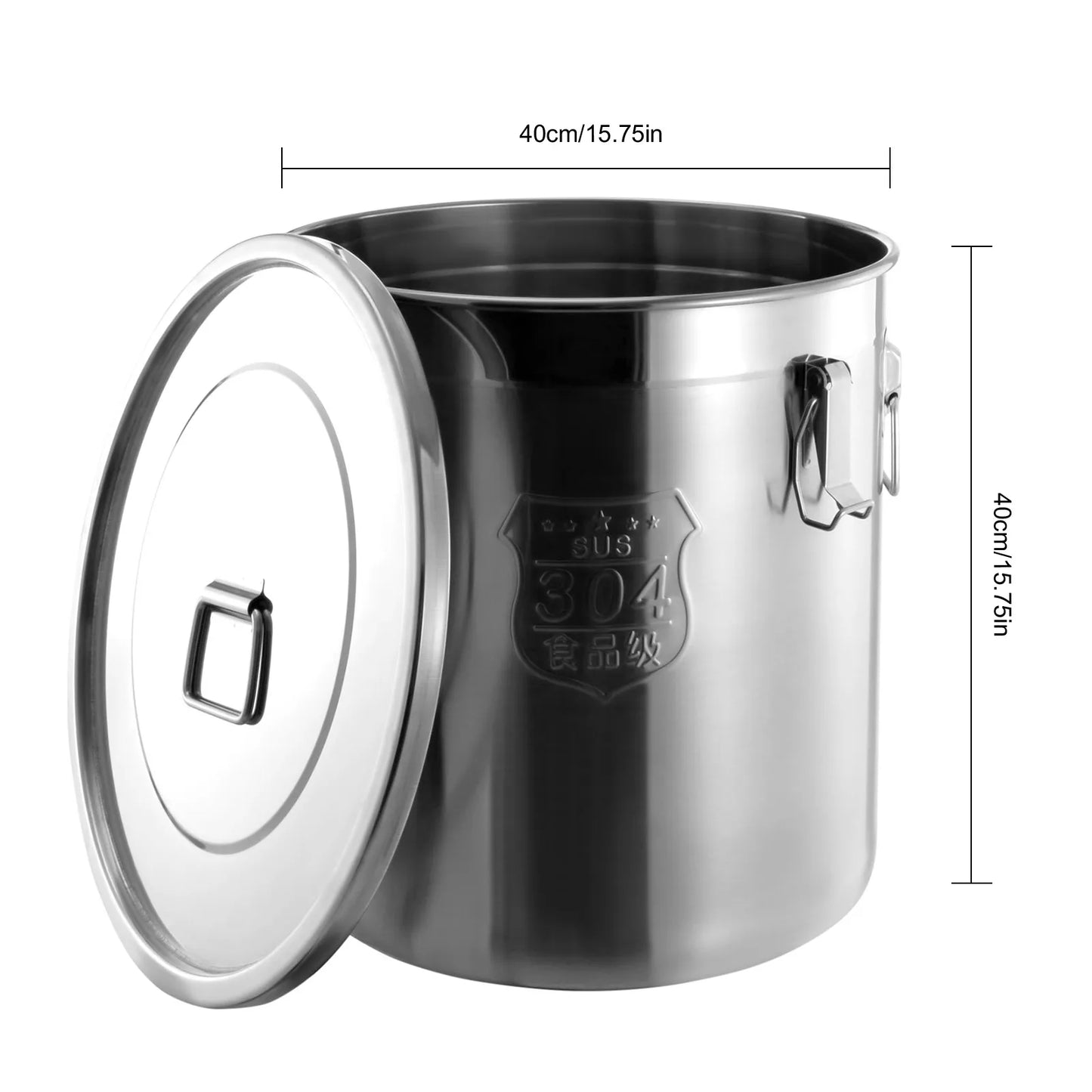 Bymaocar Stainless Steel Airtight Canister With Lid