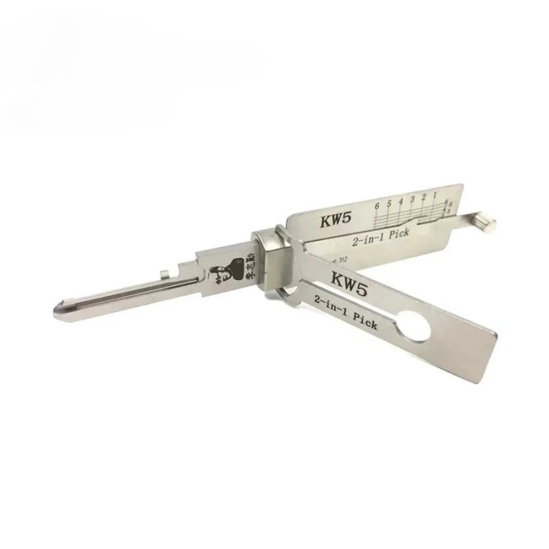 2 In 1 Lock Pick And Key Decoder Master Key Set Tools