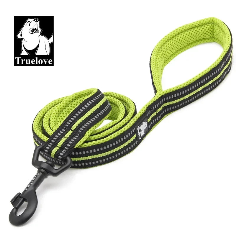 TRUELOVE Soft Dog Leash Reflective Nylon Mesh Padded