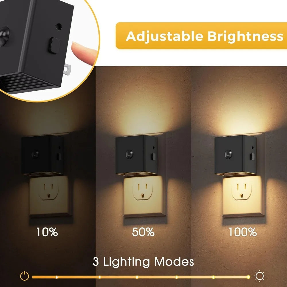 Motion Sensor Night Light 2 Pack With Dusk To Dawn