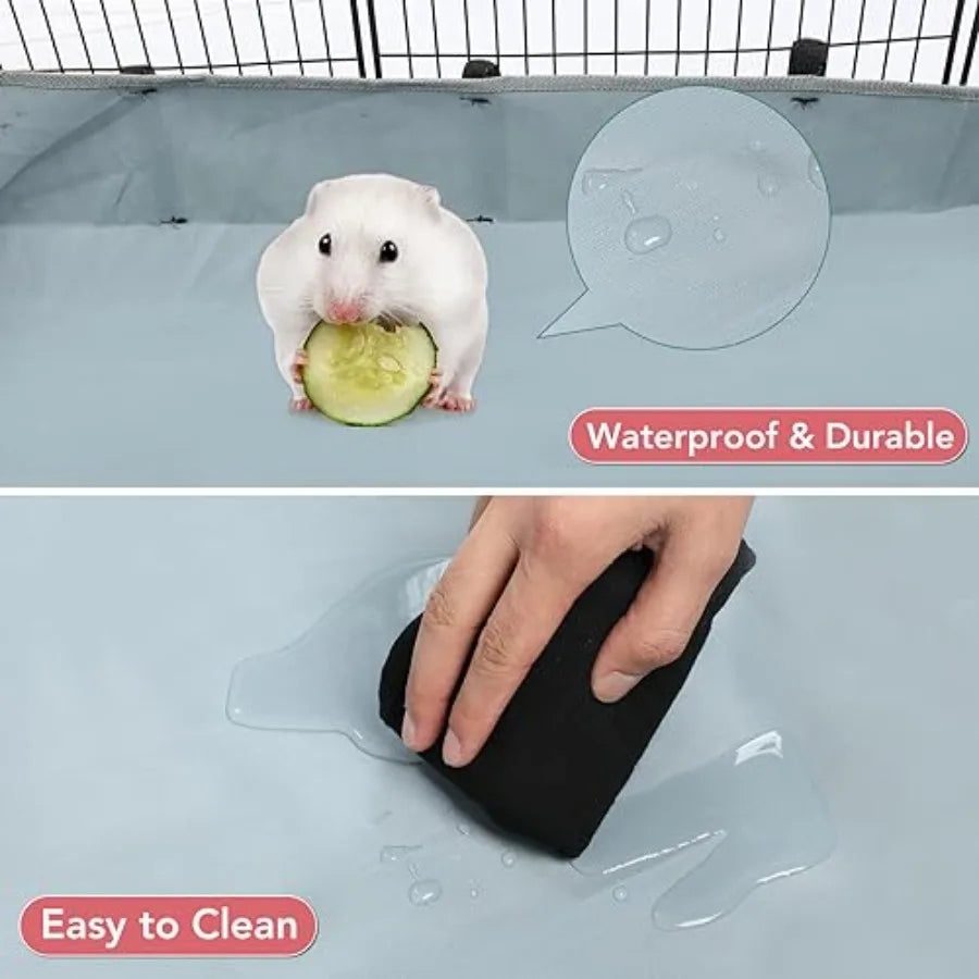 Small Animal Playpen With Waterproof Mat For Guinea Pigs