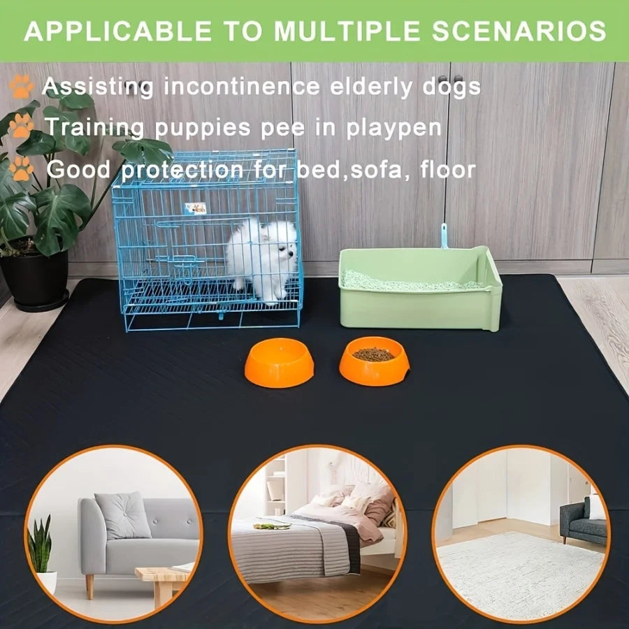 Washable Dog Pee Pads Reusable Waterproof Training Pads Crate Car