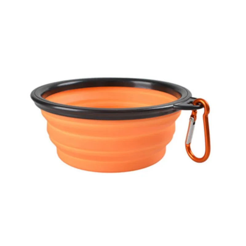 Portable Pet Food Bowl TPR Collapsible Travel Water Bowl
