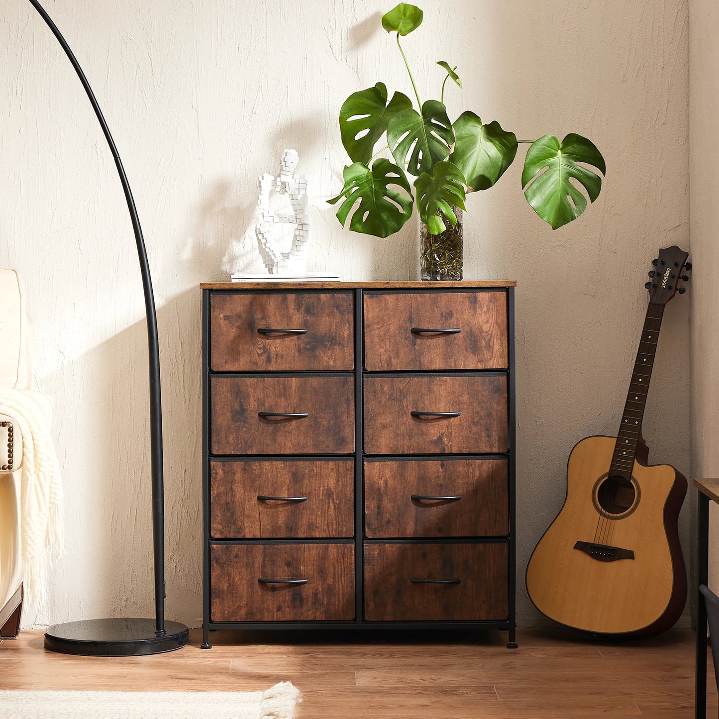 MCQ 8 Drawer Cabinet For Living Room Storage Organizer