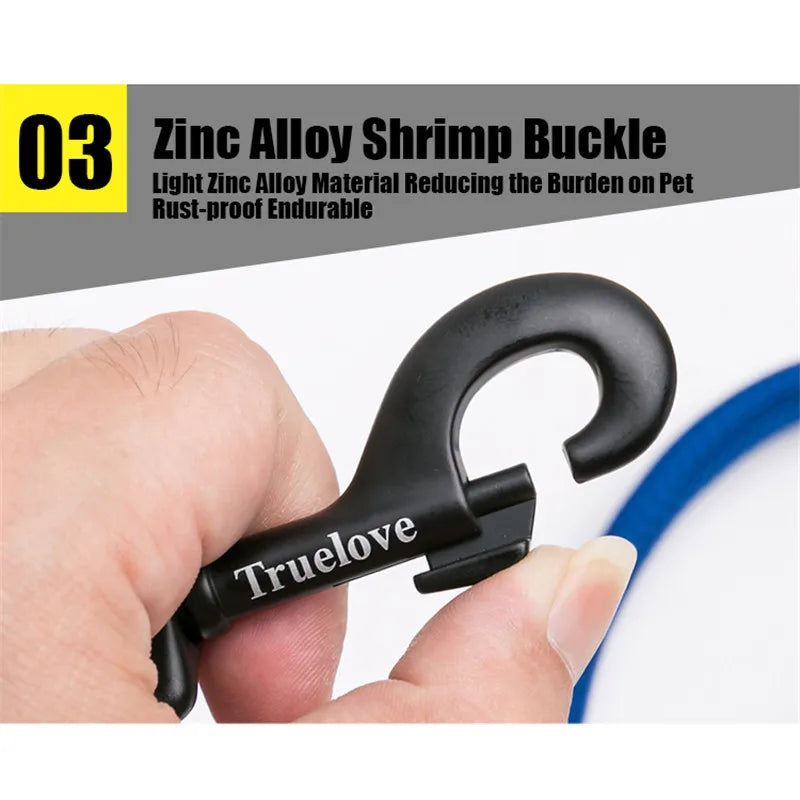 TRUELOVE Soft Dog Leash Reflective Nylon Mesh Padded