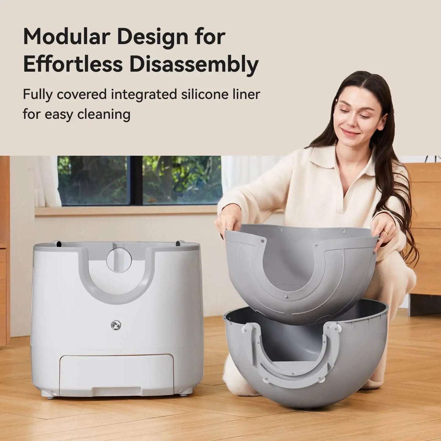 Furoomate Automatic Self-Cleaning Cat Litter Box For Easy Maintenance