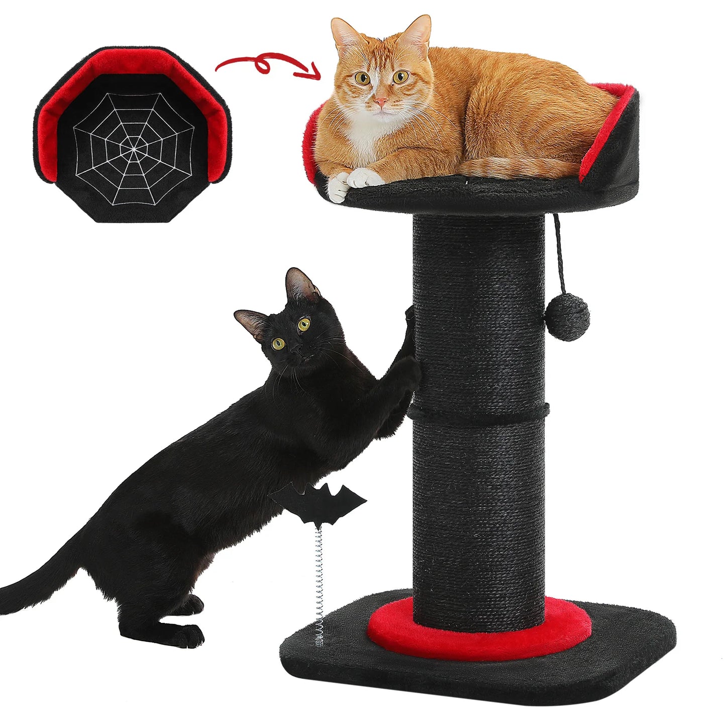 PAWZ Road Large Cat Scratching Post Indoor Gothic Cat Tree
