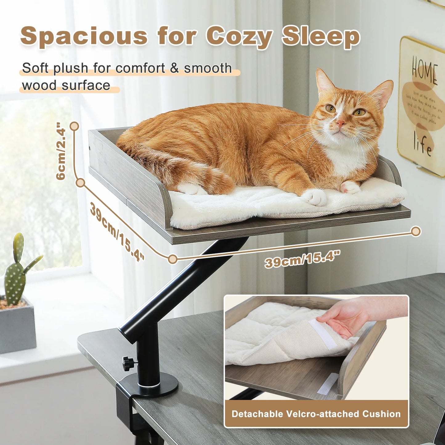 PAWZ Road Cat Desk Bed 360 Rotating Hammock Stand Lite