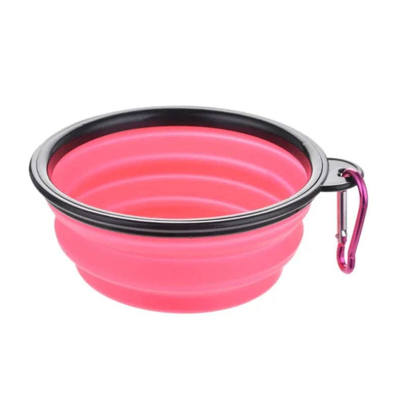 Portable Pet Food Bowl TPR Collapsible Travel Water Bowl
