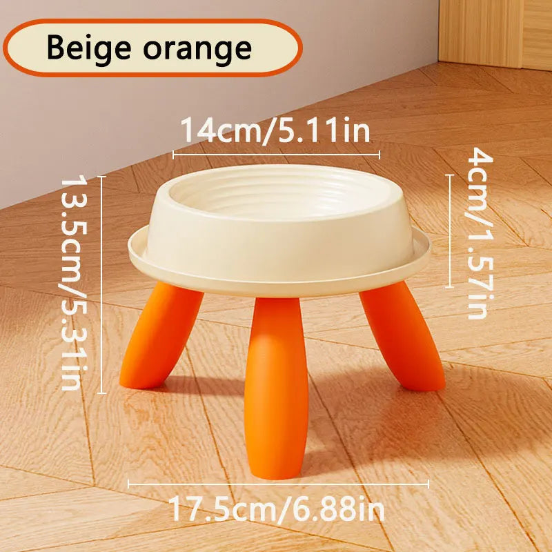 Elevated Pet Feeder Bowl With Weighted Base Anti Slip Edge