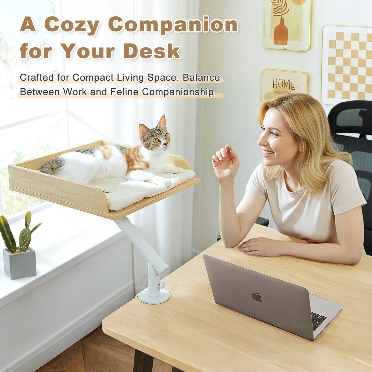 PAWZ Road Cat Desk Bed 360 Rotating Hammock Stand Lite