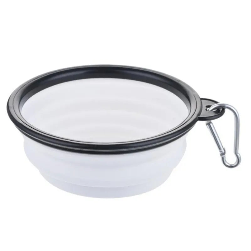 Portable Pet Food Bowl TPR Collapsible Travel Water Bowl