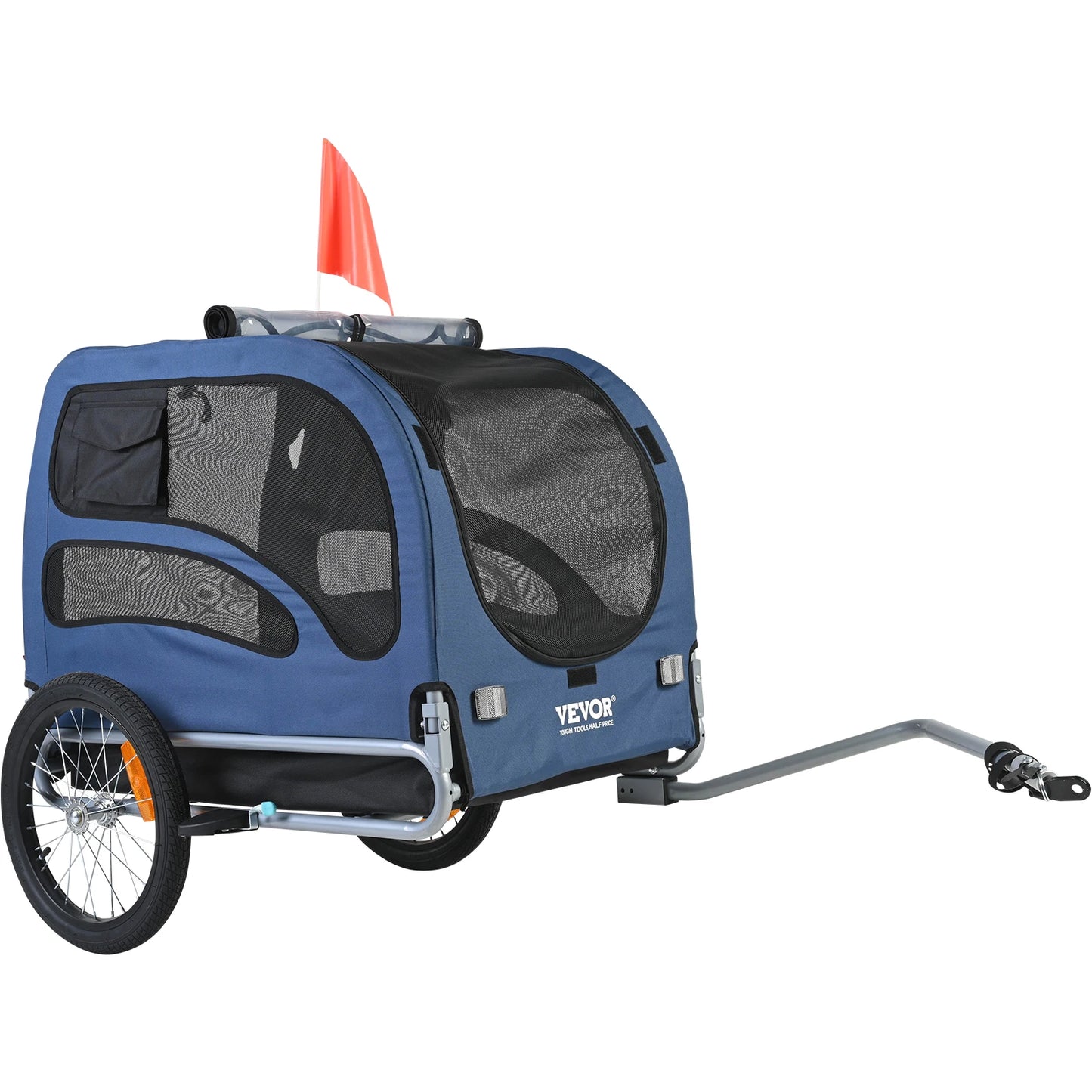 SucceBuy 100lbs Pet Cart Bicycle Carrier Dog Trailer With Coupler
