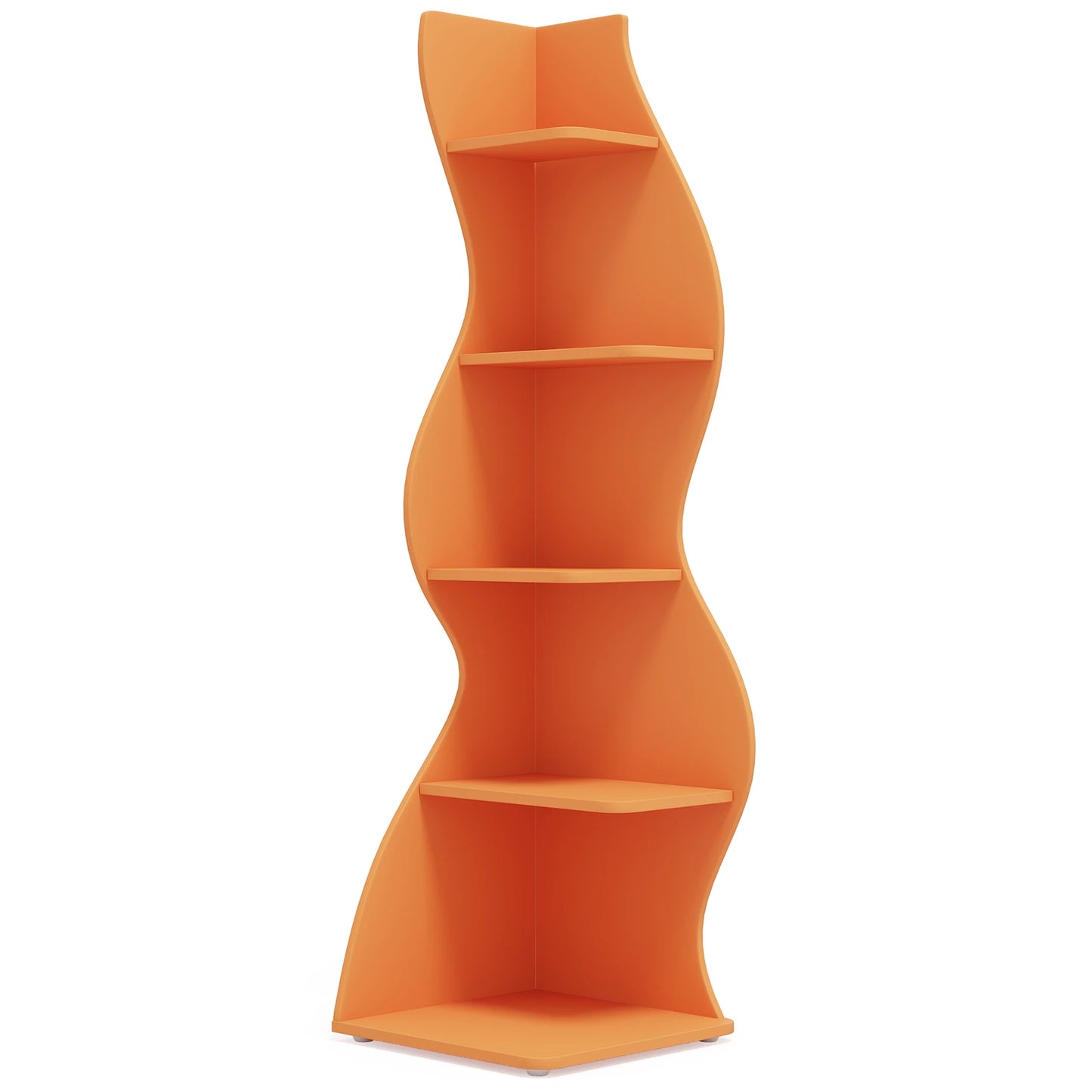 Tribesigns Five Tier Corner Shelf Wall Mounted Bookcase