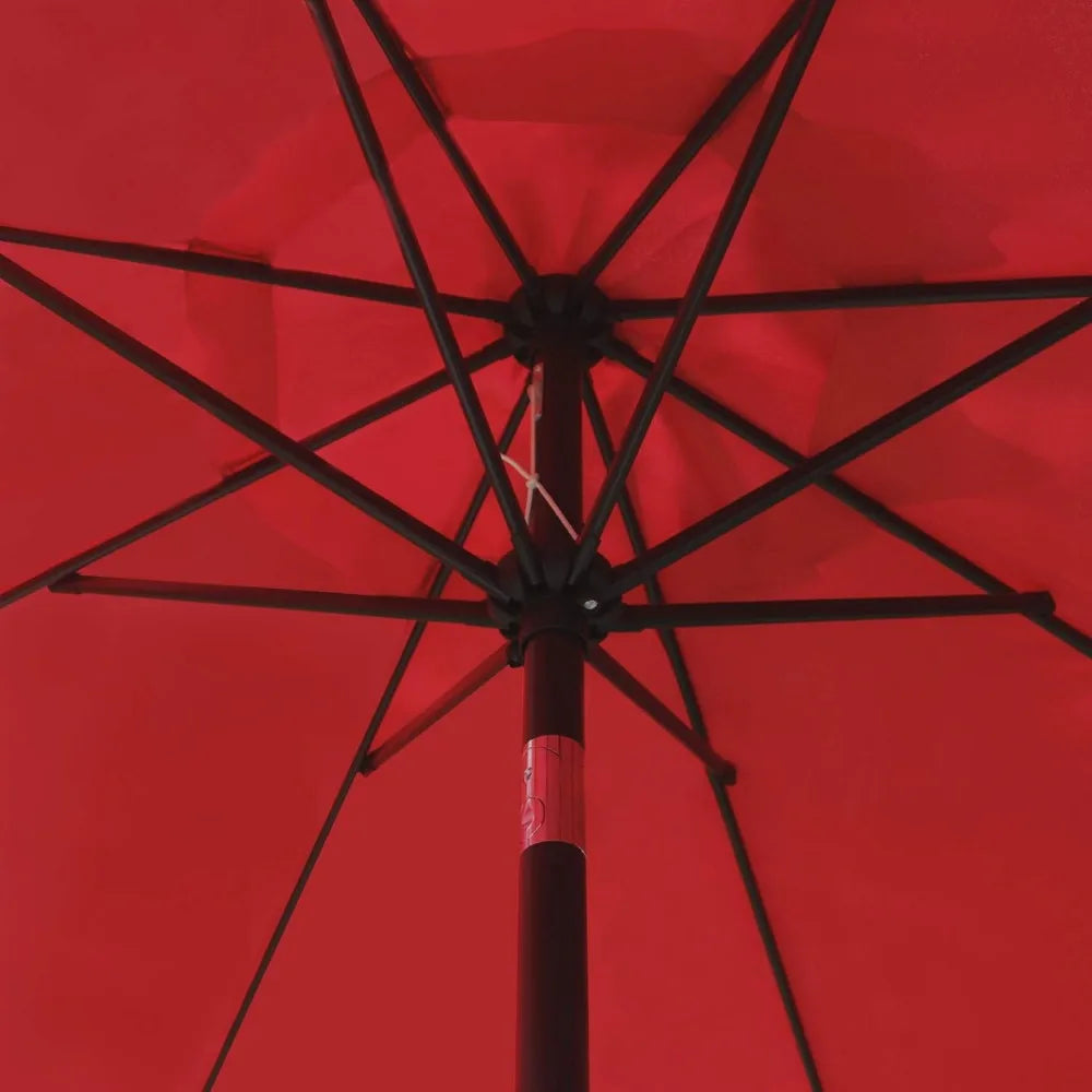 NBVCX Outdoor Patio Umbrella With 8 Sturdy Ribs Red