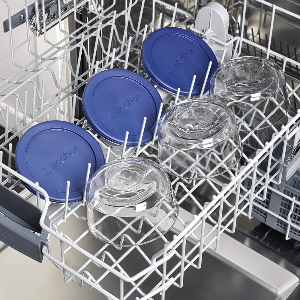 Glass Storage Jars Set of 3 BPA Free Microwave Safe
